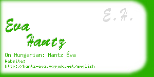 eva hantz business card