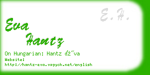 eva hantz business card